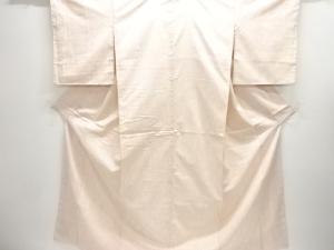 未使用品　木目模様織り出し十日町紬着物